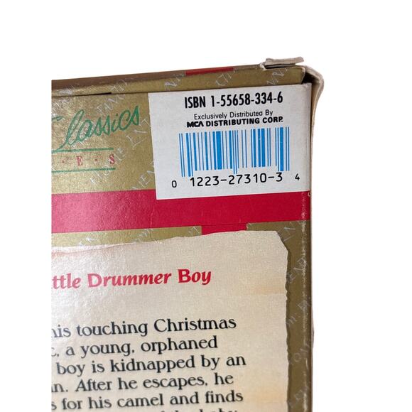The Little Drummer Boy VHS Tape Vintage 1980s Family Christmas Classic - Picture 5 of 11